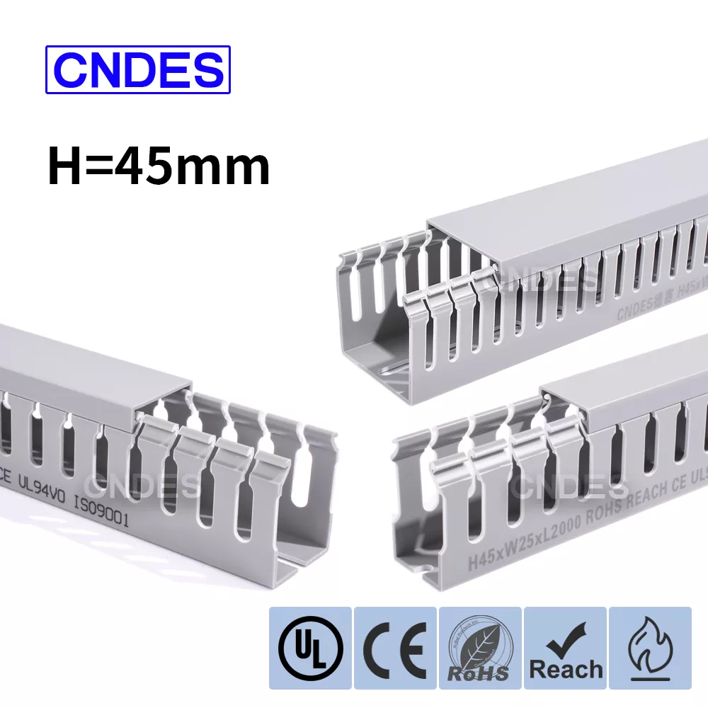 ท่อพีวีซีหุ้มลวด Slotted ความสูง 45 มม