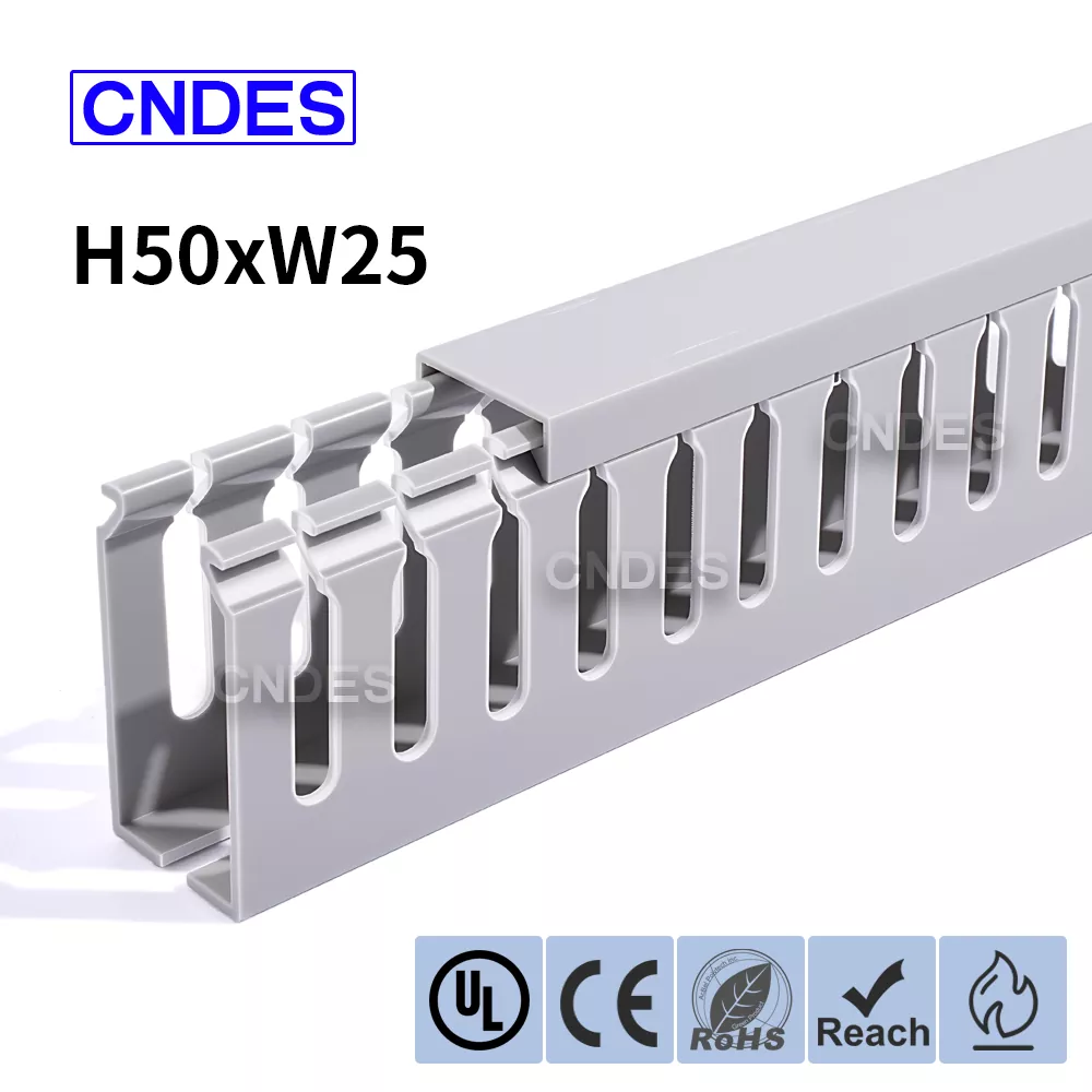 ท่อตู้ไฟฟ้า PVC แบบมีรูขนาด 50×25 มม