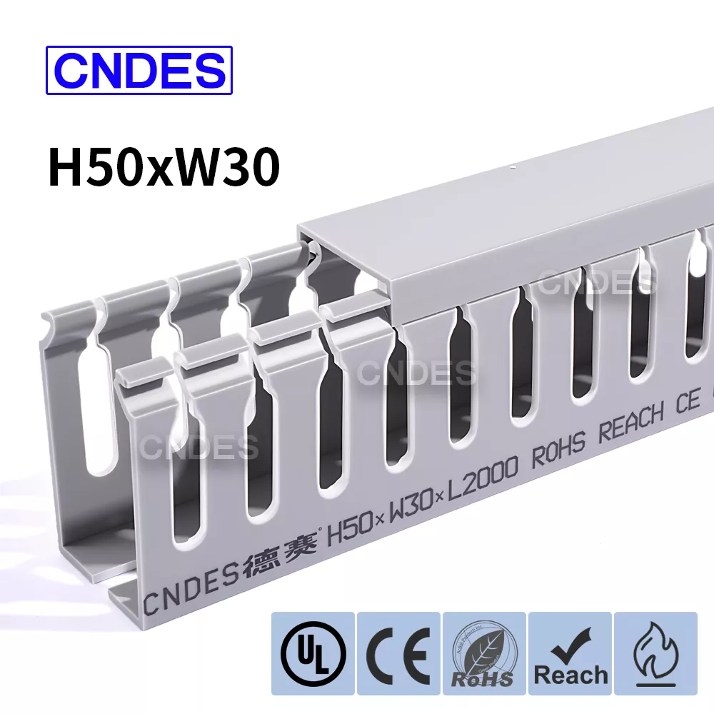 ท่อร้อยสายพีวีซี 50×30 Slotted