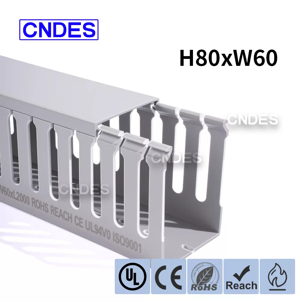 80×60 รายการสายไฟ PVC แบบมีรู